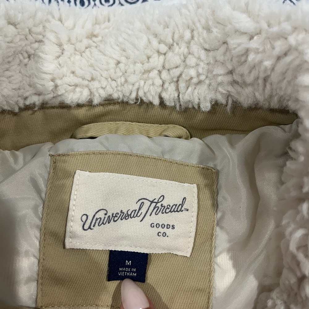 Universal Thread Tan Teddy Jacket - image 2